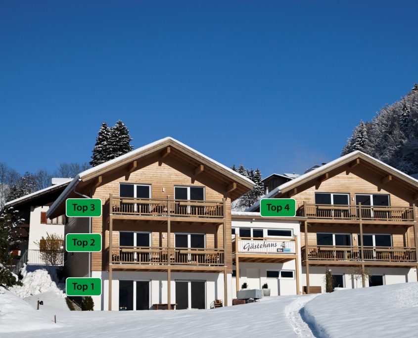 Anordnung Appartements